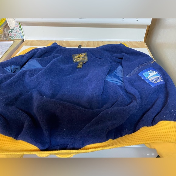 Eddie Bauer Outdoor Outfitters Yellow Bomber Jacket Women’s Small Petite - Picture 4 of 5